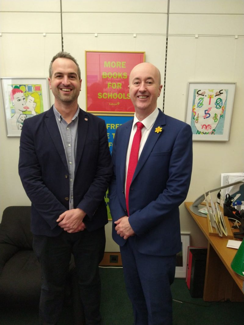 Dr James Cronin meets Geraint Davies MP